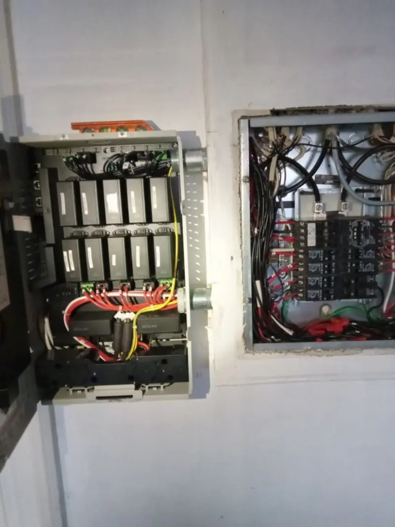 Electrical panel upgrade completed for Security Camera Wiring in Prairie Grove